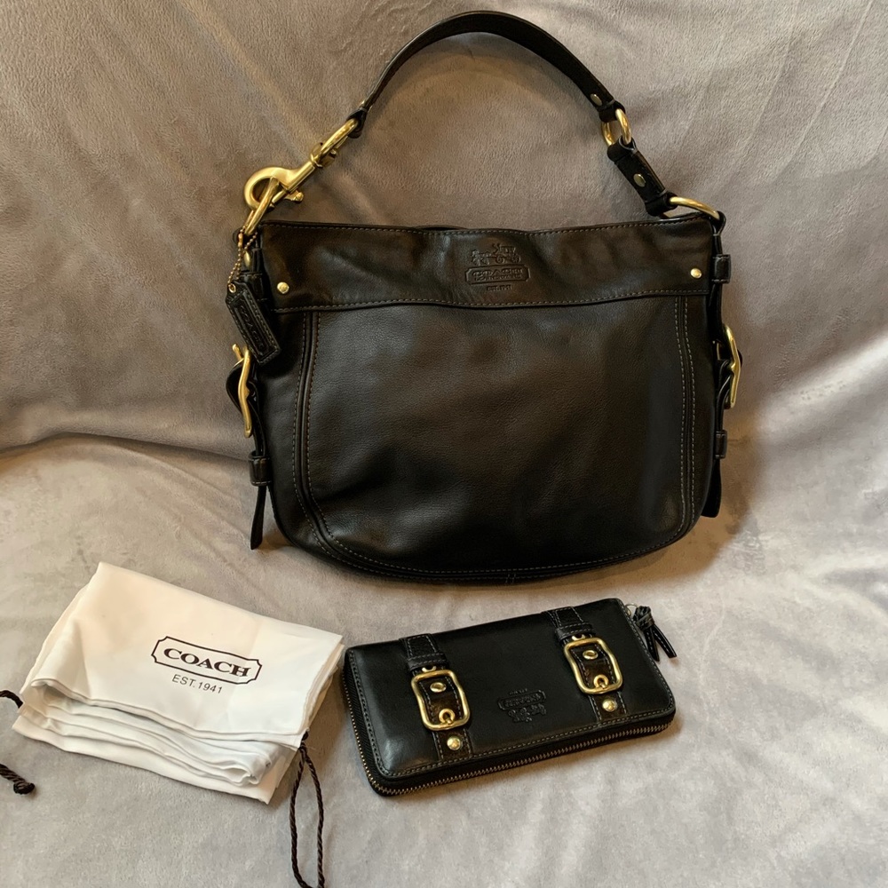 Coach purse with matching wallet
